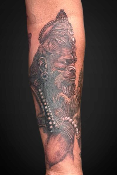 Black & Grey tattoo by Ricky at Atticus Tattoo, Calgary