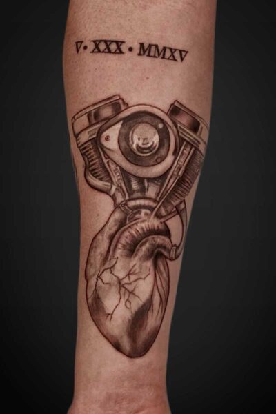Black & Grey tattoo by Simon at Atticus Tattoo, Calgary
